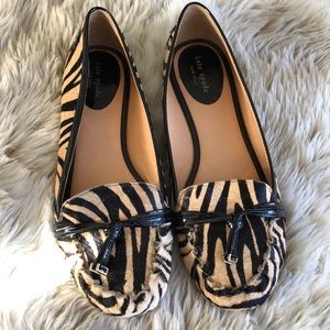 New! Kate Spade Animal Print Loafers, Size 10!
